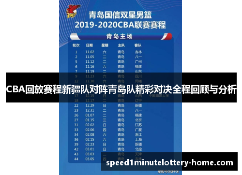 CBA回放赛程新疆队对阵青岛队精彩对决全程回顾与分析